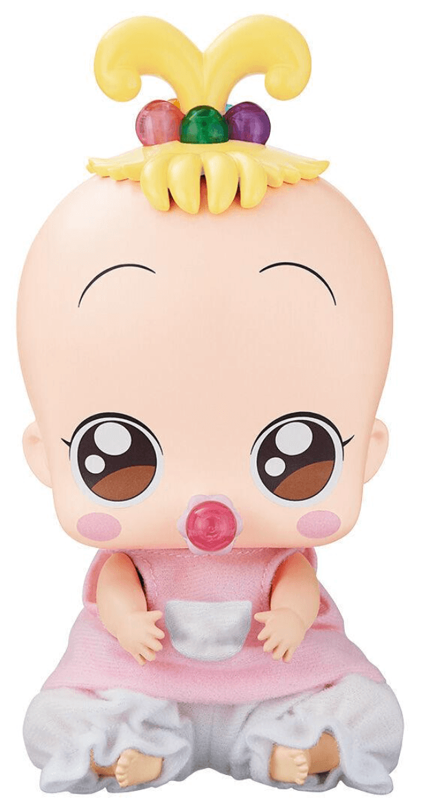 분홍 옷을 입은 아기 하나짱 인형