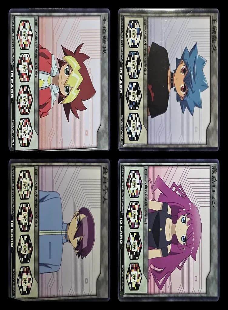 Yu-Gi-Oh! Rush Duel ID card set of 4 RD/DD01-JPID1–4 (JP) 세트 전체