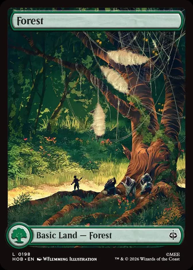 Magic: The Gathering Forest HOB 0198 L (EN) 카드 앞면 (웹 이미지)