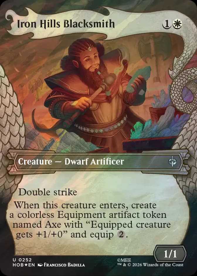 Magic: The Gathering Iron Hills Blacksmith HOB 0252 U (EN) 카드 앞면 (웹 이미지)