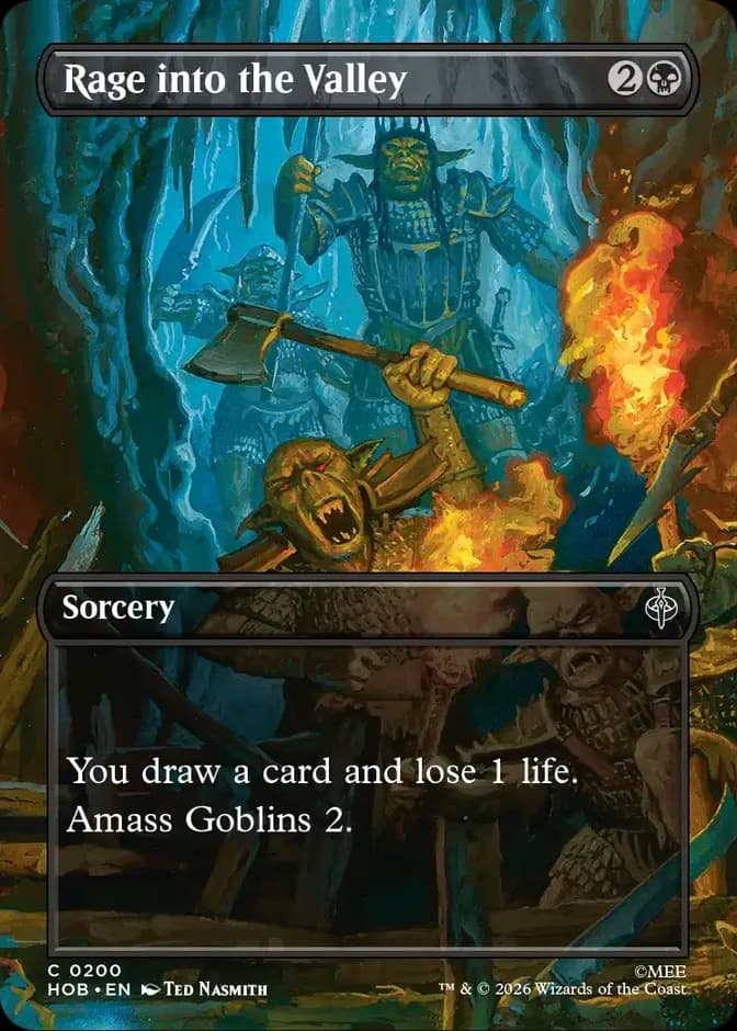 Magic: The Gathering Rage into the Valley HOB 0200 C (EN) 카드 앞면 (웹 이미지)