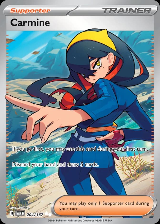 Pokémon TCG Carmine TWM 204/167 (EN) 카드 앞면 (웹 이미지)